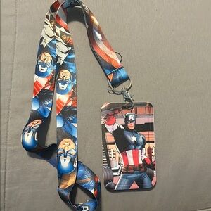 Captain America - Lanyard and ID card holder